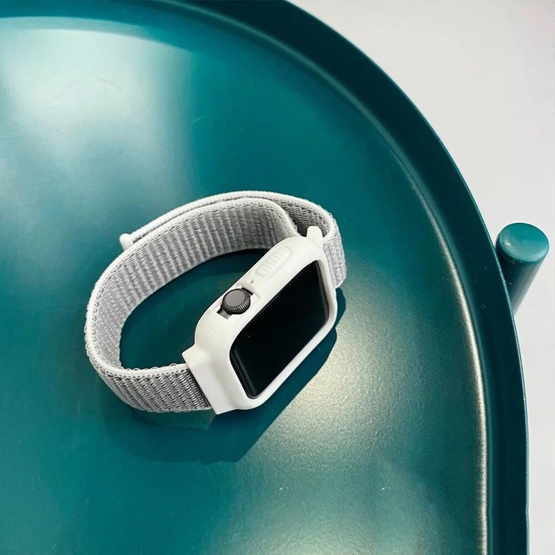 Dây Đeo Đồng Hồ Bằng Nylon Co Giãn 2022 44mm 40mm 45mm 41mm 42mm 38mm 45 41 mm Cho iWatch serie 3 5 SE 6 7