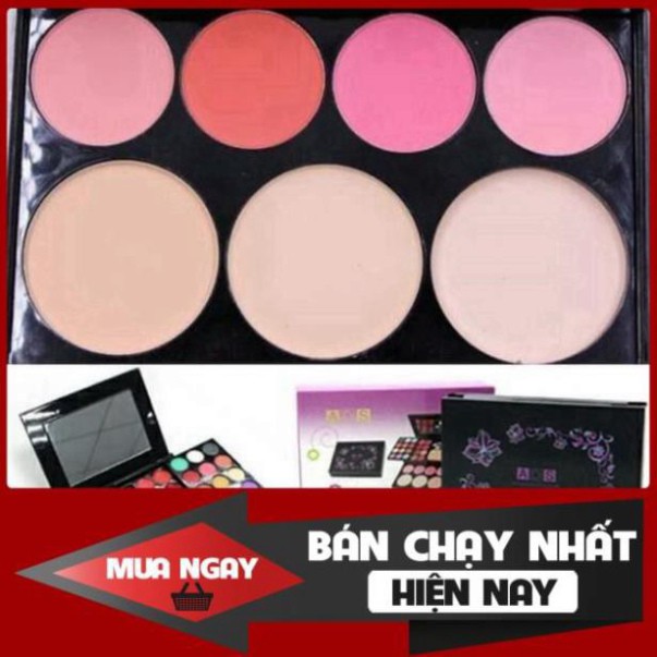 Bộ trang điểm chuyên nghiệp đầy đủ phấn mắt,nền, má hồng, son môi, tán mày0