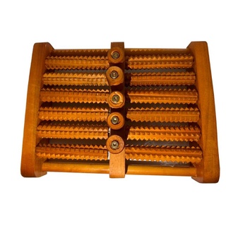 Bàn lăn chân massage gỗ 6 hàng (31*24*10cm)