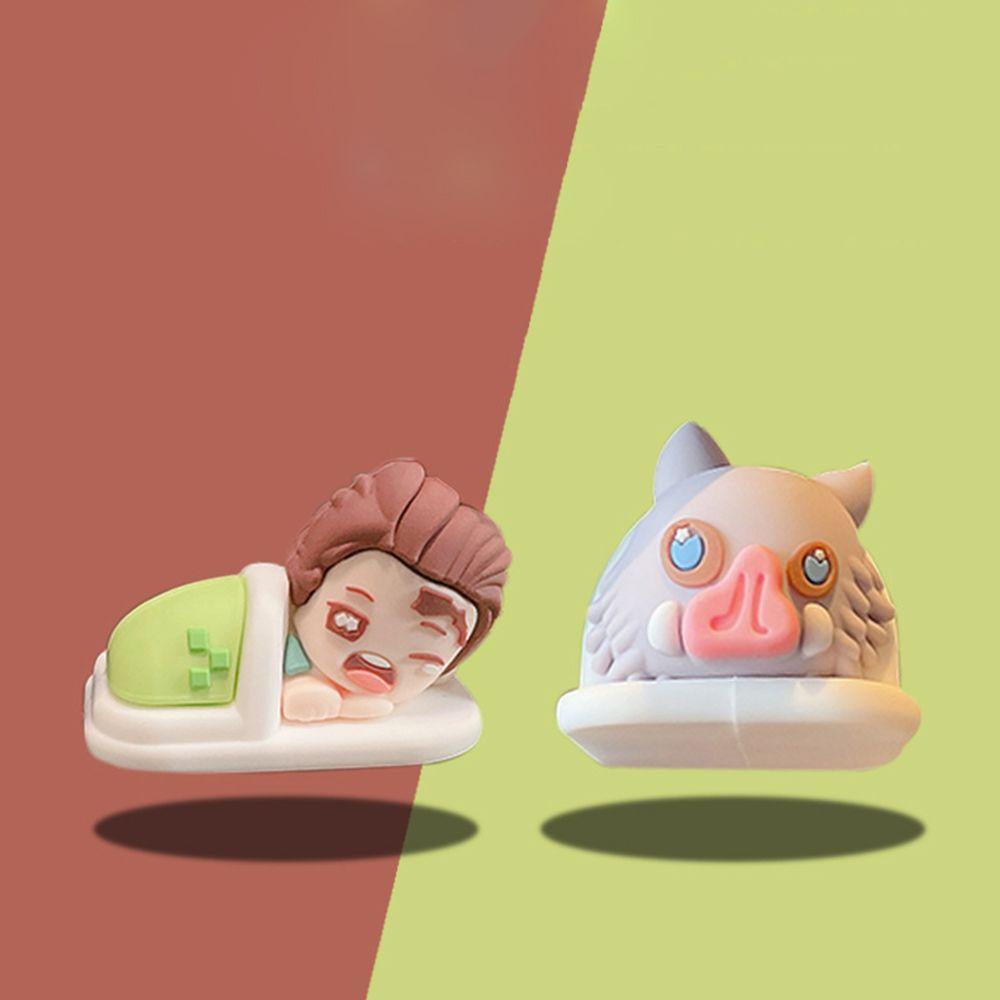 Móc Khóa Hình Búp Bê Anime Demon Slayer Mini Dễ Thương