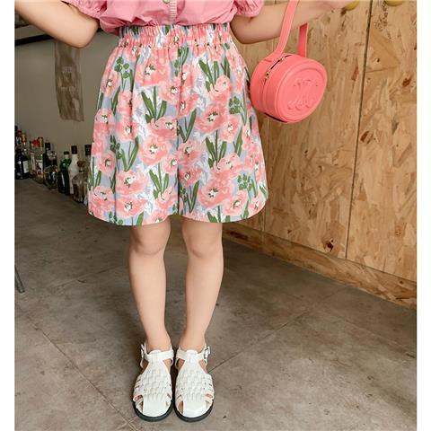 Bộ Áo Sơ Mi Tay Phồng Ngắn Và Quần Short Phong Cách Công Chúa Nhật Bản Hàn Quốc Thời Trang Mùa Hè Hàng Mới Dành Cho Bé Gái
