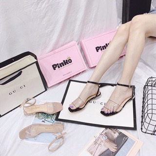 Sandal quai trong đế thấp 1cm