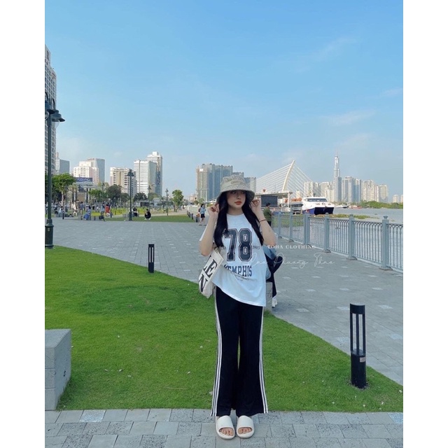 SET QUẦN ỐNG RỘNG THỂ THAO HOT TREND 78 COTTON( kèm hình thật) B5