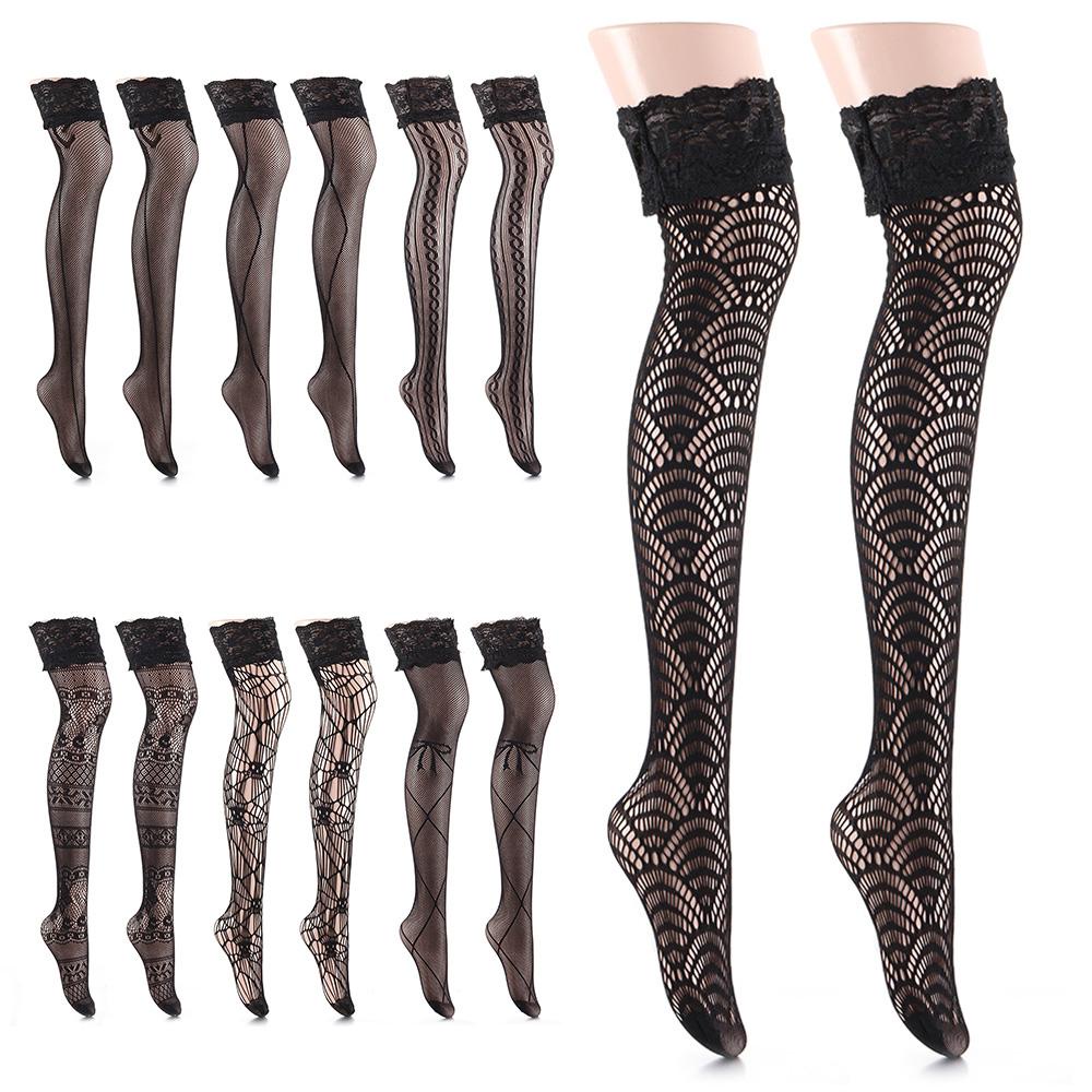 Bộ Đồ Lót Ren Co Giãn Cao Qua Gối Đính Nơ Dễ Thương