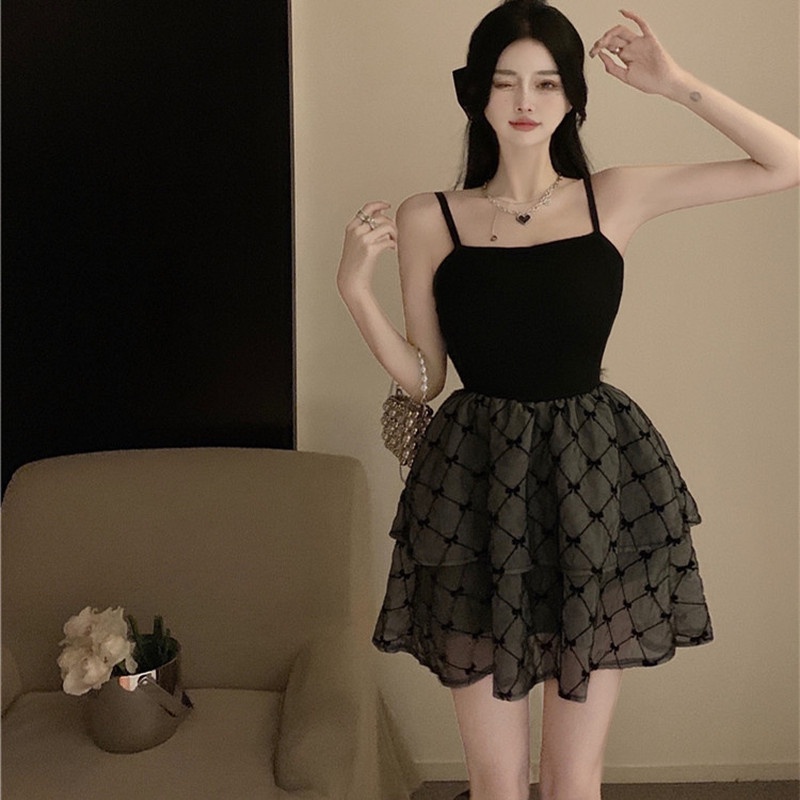 Đầm Dự Tiệc Hai Dây Mini Thời Trang Dành Cho Nữ