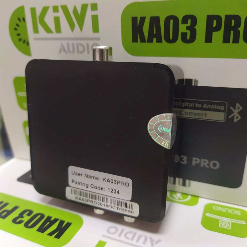 DAC Kiwi KA03Pro, bộ chuyển đổi tín hiệu dành cho dàn âm thanh hỗ trợ Bluetooth, hành chính hãng Kiwi bảo hành 12 tháng