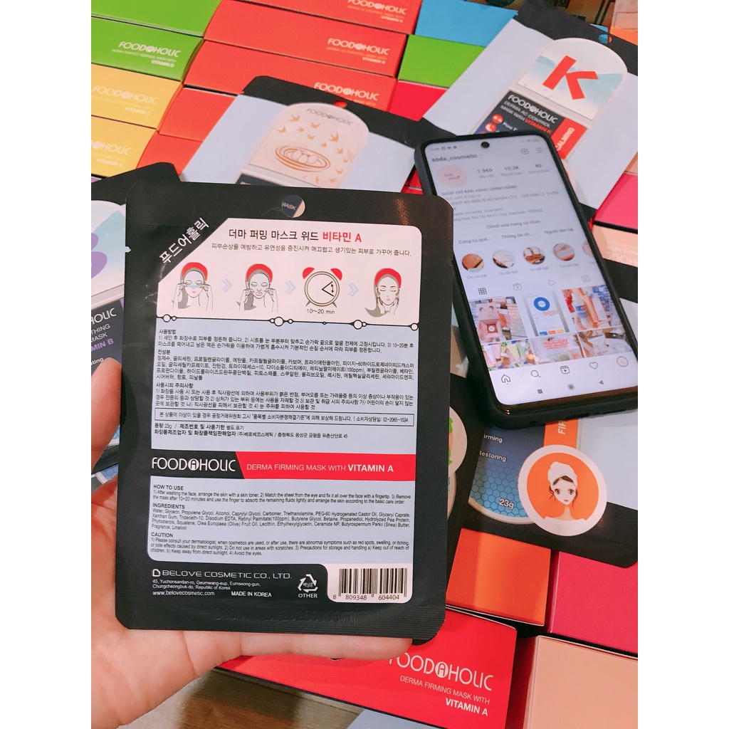 Mặt Nạ Giấy Foodaholic Essential Mask 23g Chăm Sóc Da Toàn Diện