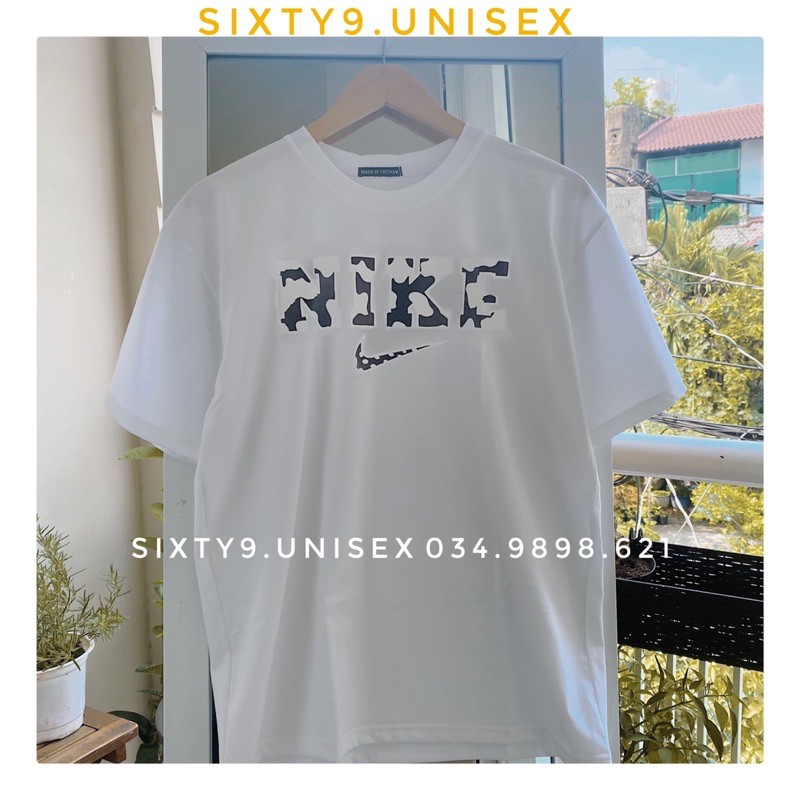 [ẢNH THẬT] áo thun tay lỡ unisex in logo NIKE BÒ SỮA ✨FREESHIP✨