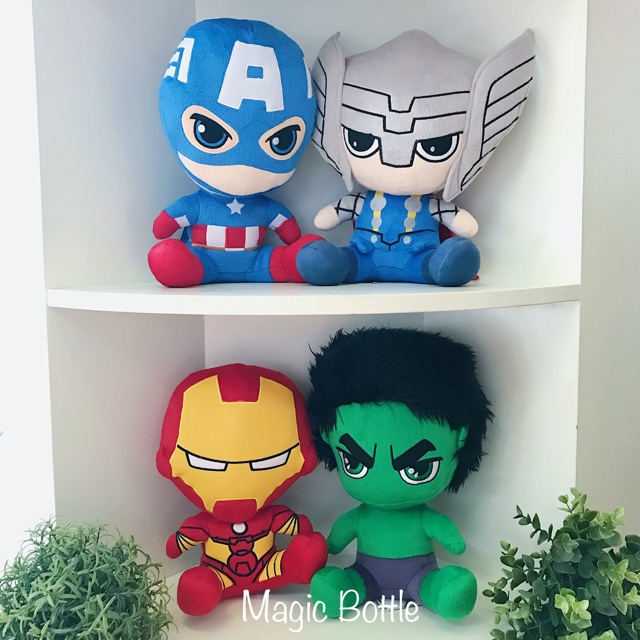 Siêu anh hùng Marvel nhồi bông Captain America Hulk Thor Ironman Spiderman