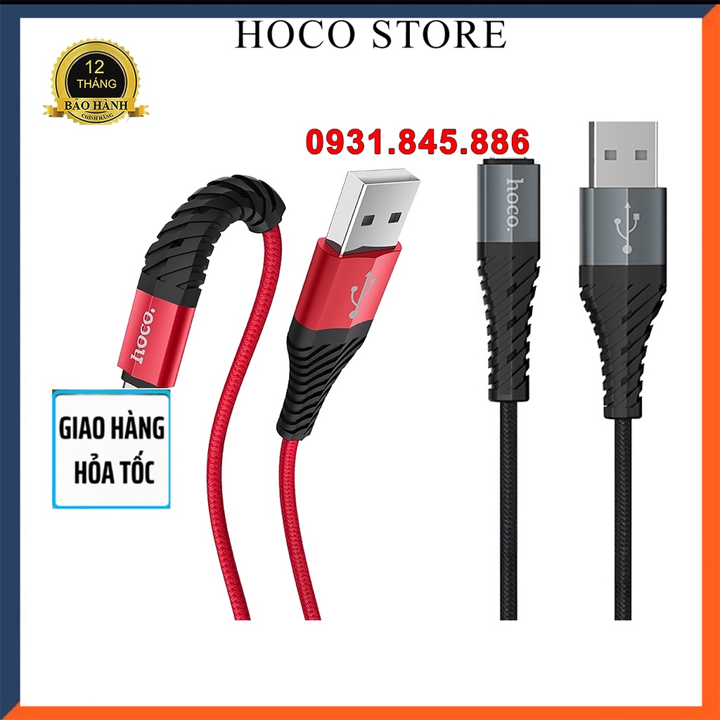⚡NowShip⚡Cáp Sạc Nhanh + Chống Gãy + Chống Đứt  Dây Sạc Type C USB Micro Hoco X38 3A Cho IPtablet táo Android
