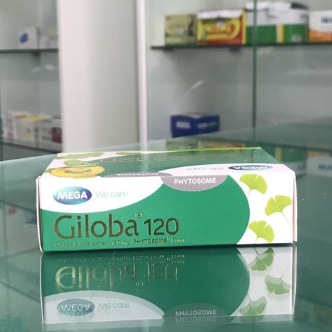 Giloba 120 – Hỗ trợ tăng cường tuần hoàn não , giảm đau đầu, hoa mắt, tiền đình (30 viên)