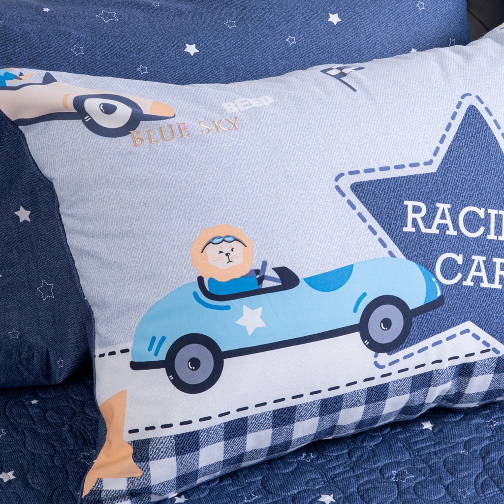 🍁 Mẫu Chăn Ga Gối 🍁 Hanvico Blue Sky DLS197 vải cotton cao cấp