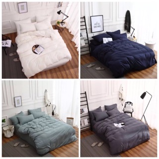 Bộ Drap - Chăn Chần Bông Cotton Poly Màu Vintage