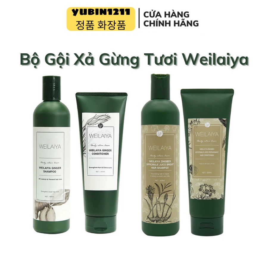 Cặp Dầu Gội Xả Tóc Thảo Dược Weilaiya