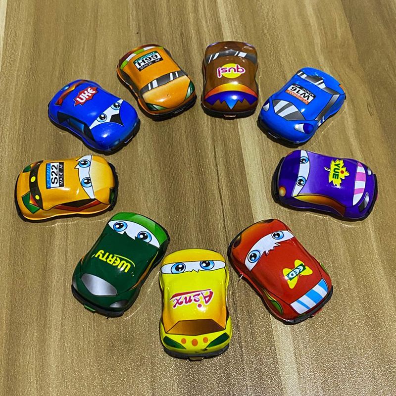 SET 3-6 ÔTÔ MÁY BAY MINI CHẠY CÓT HOẠT HÌNH ĐÁNG YÊU