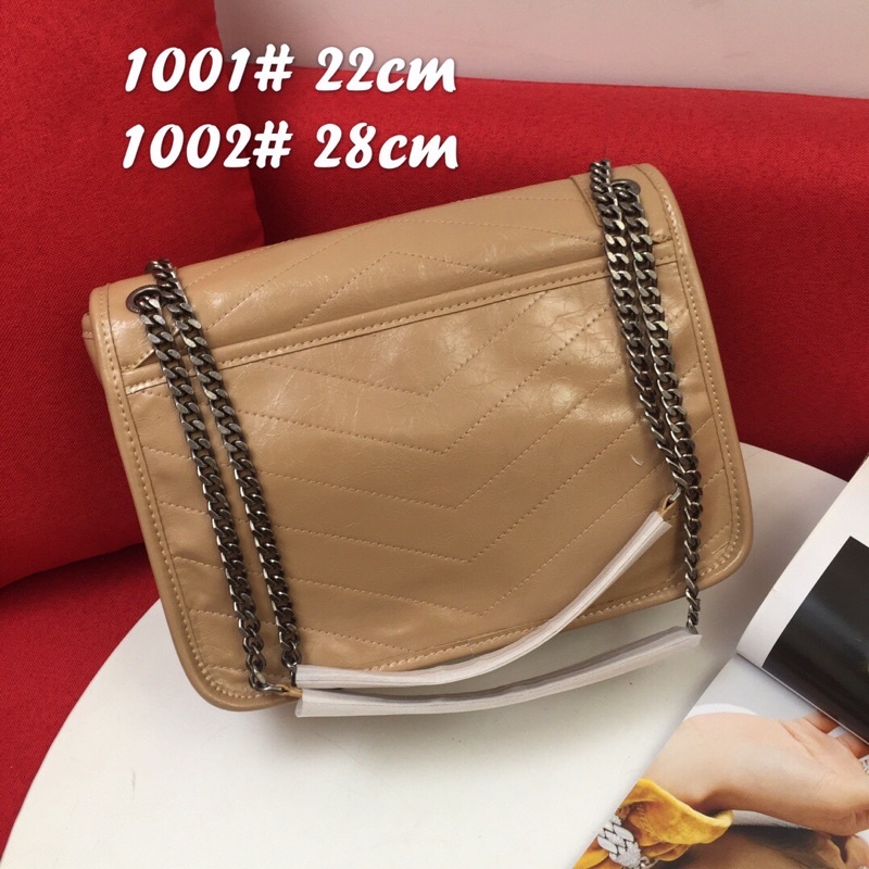 Túi đeo chéo logo thương hiệu YSL Saint Laurent cao cấp da thật 2 size có 4 màu