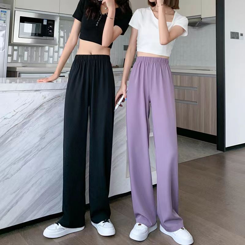 Quần Dài Ống Rộng Lưng Cao Phong Cách Mới Cho Nữ