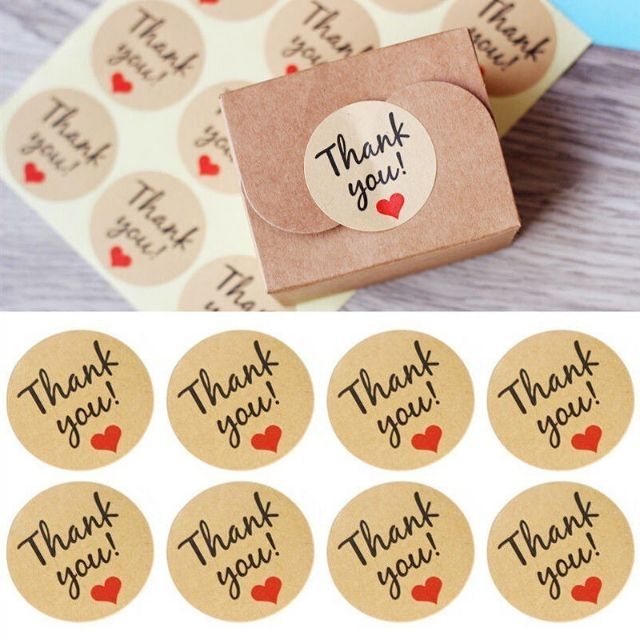 Sticker dán Thank you siêu rẻ