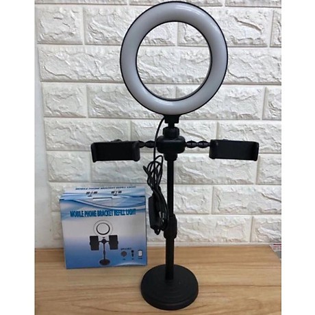 Đèn Livestream Để Bàn 2 Kẹp Điện Thoại Gọn cứng cáp | BigBuy360 - bigbuy360.vn