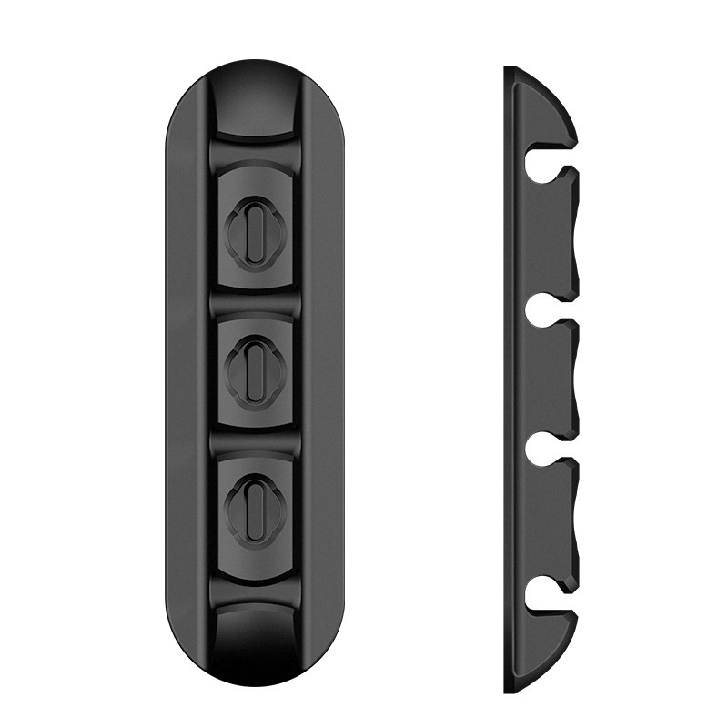 Dụng Cụ Quấn Dây Cáp Sạc/ Chuột/ Bàn Phím Máy Tính Bằng Silicone 4 Lỗ Linh Hoạt Với Đầu Hít Nam Châm Tiện Dụng