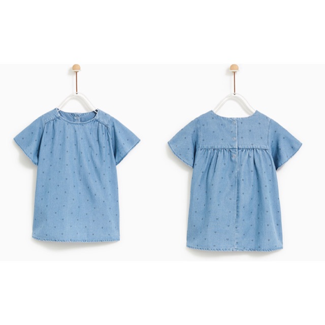 Váy denim Zara bé gái