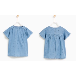 Váy denim Zara bé gái
