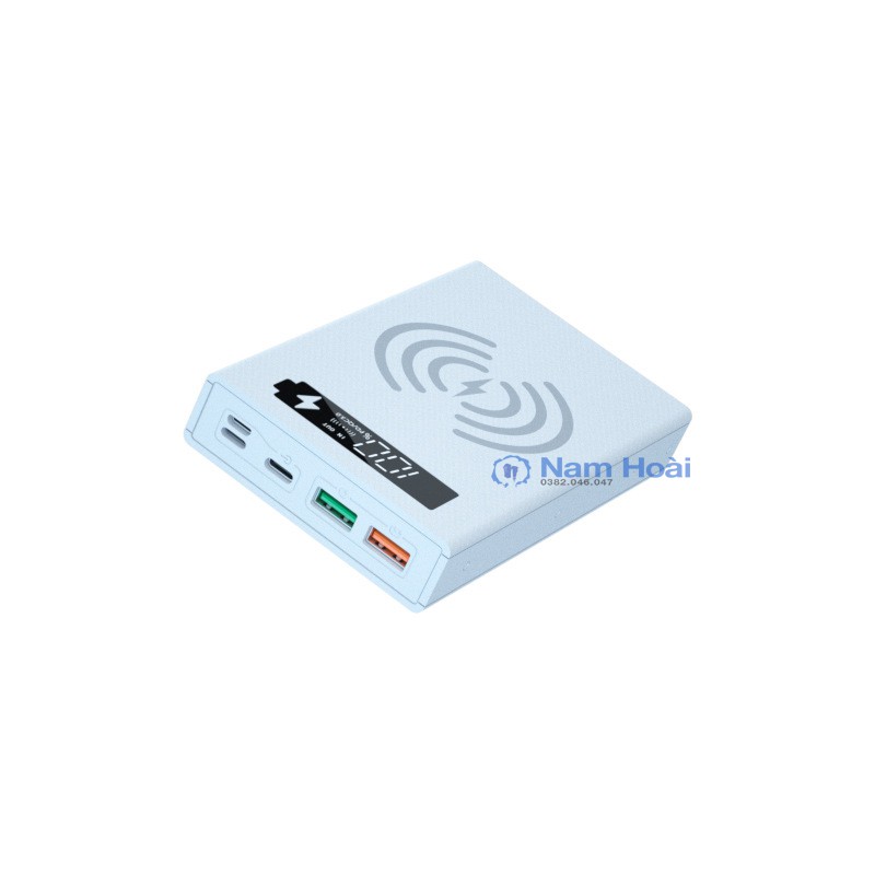 Box sạc dự phòng 5 cell sạc nhanh QC 3.0, PD 3.0, Không dây 15W