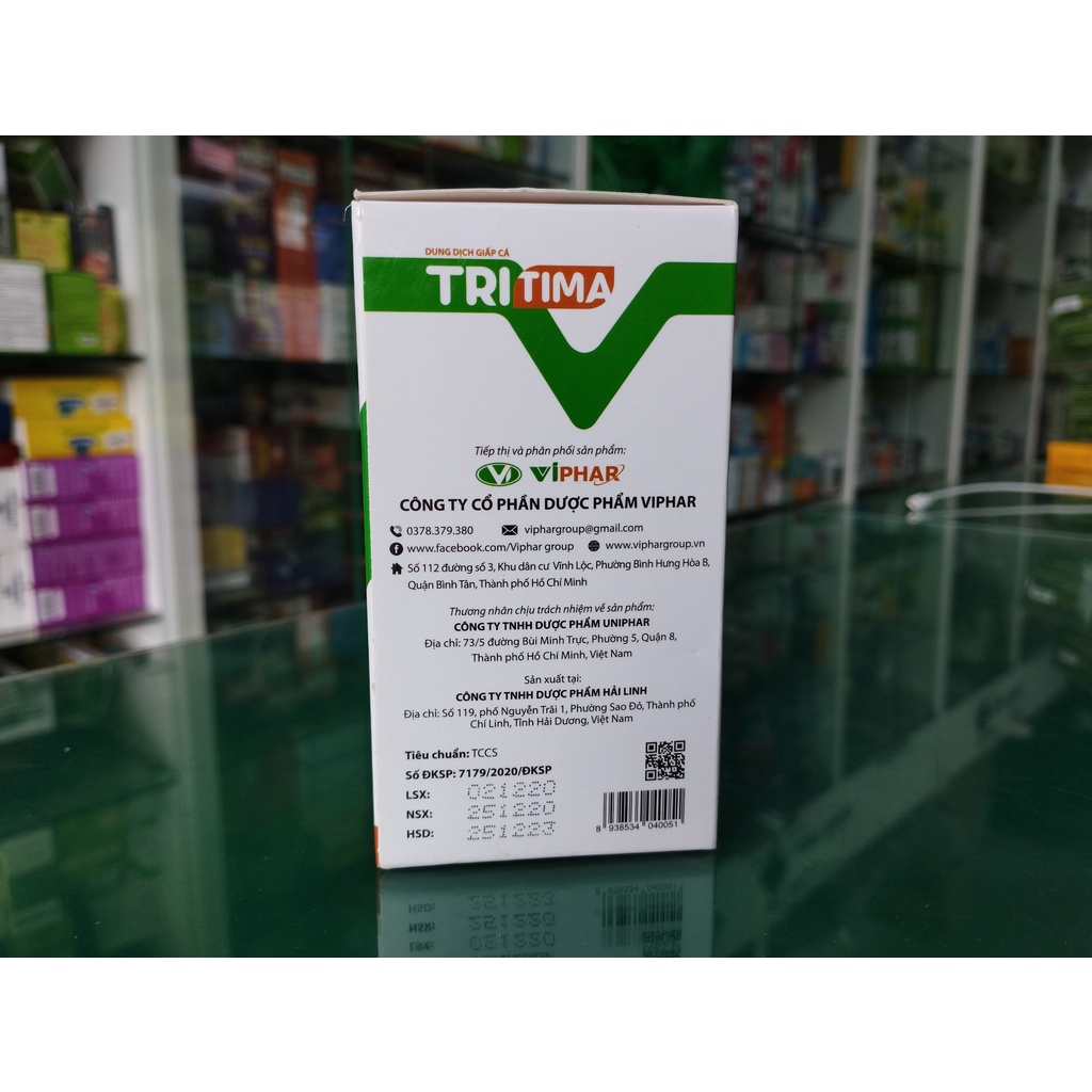 Dung dịch giấp cá Tritima - Hỗ trợ giảm các triệu chứng của bệnh trĩ, tăng sức bền thành mạch (hộp 20 gói)