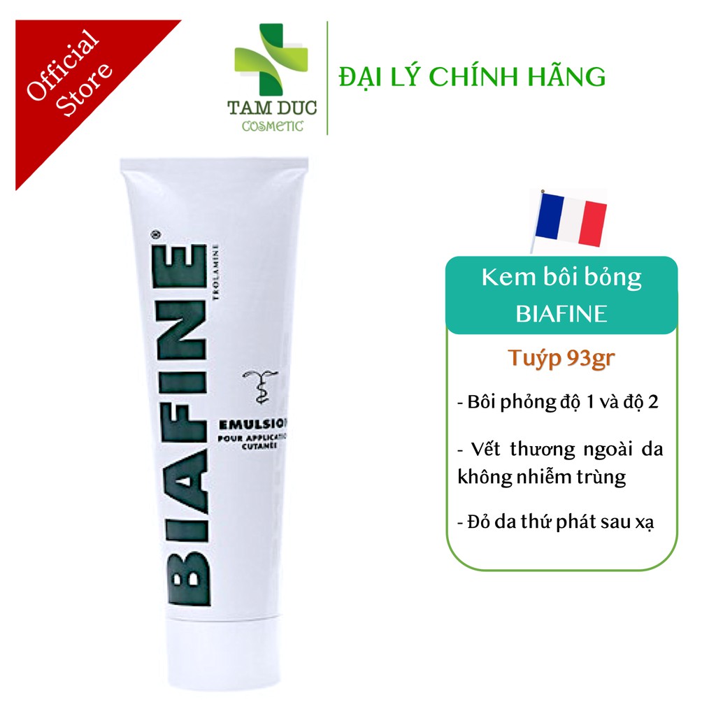 BIAFINE [Tuýp 93g] - Kem bôi bỏng / Kem bôi phỏng độ 1 và độ 2