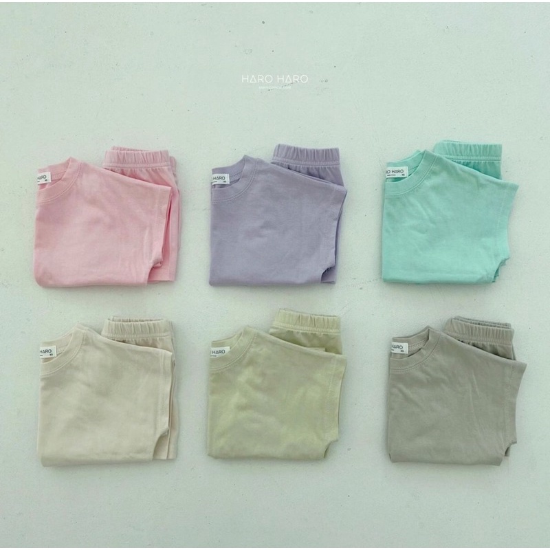 Bộ cộc cotton Haro haro Hàn Quốc