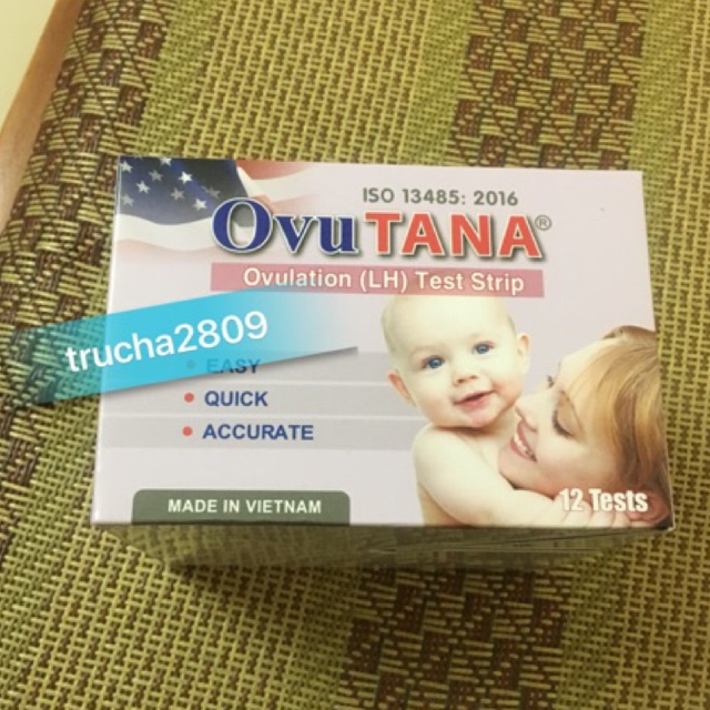 que thử dụng trứng Ovutana hộp 12 que