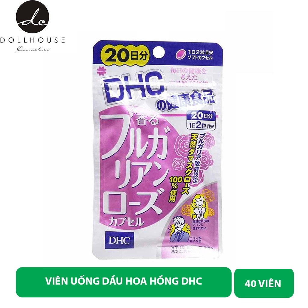 Viên Uống Thơm Hoa hồng thơm Cơ Thể DHC 20 ngày Rose Capsule