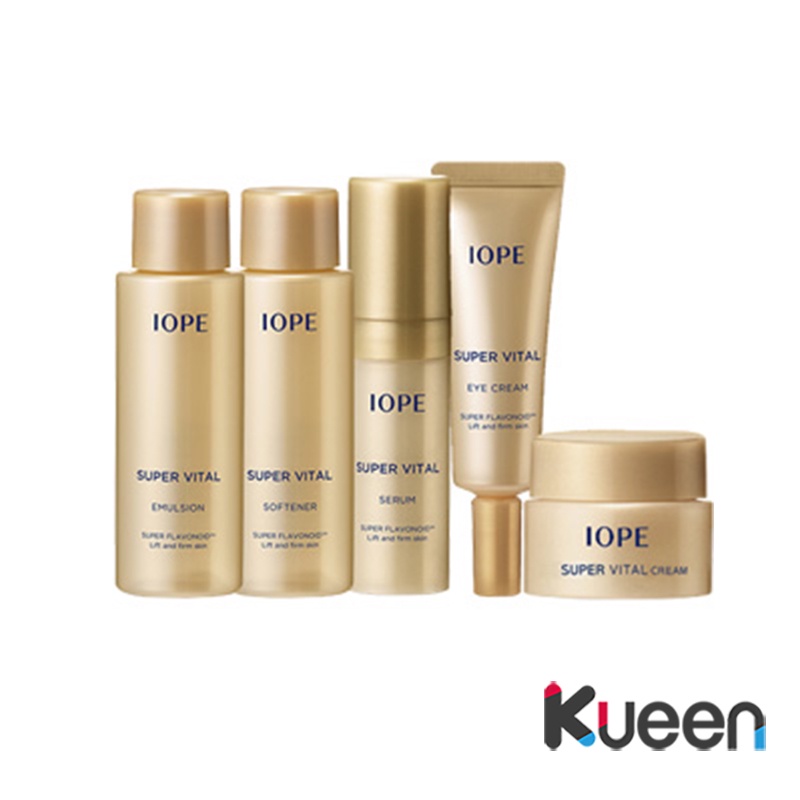IOPE Bộ 5 Sản Phẩm Chăm Sóc Da Mặt Hàn Quốc Super Vital Special Gift Rich (5 Item)