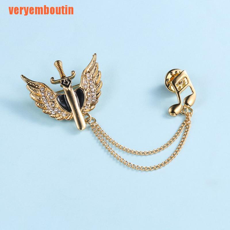 1 Huy Hiệu Cài Áo Hình Đôi Cánh Thiên Thần Thời Trang