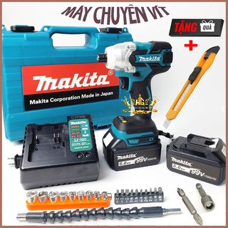 Máy Chuyên Vít Bắt Vít Chuyên Dụng Ma.ki.ta 199V, Không Chổi Than, Pin 10 cell, 100% Lõi đồng+Tặng Kèm mũi bắt vít