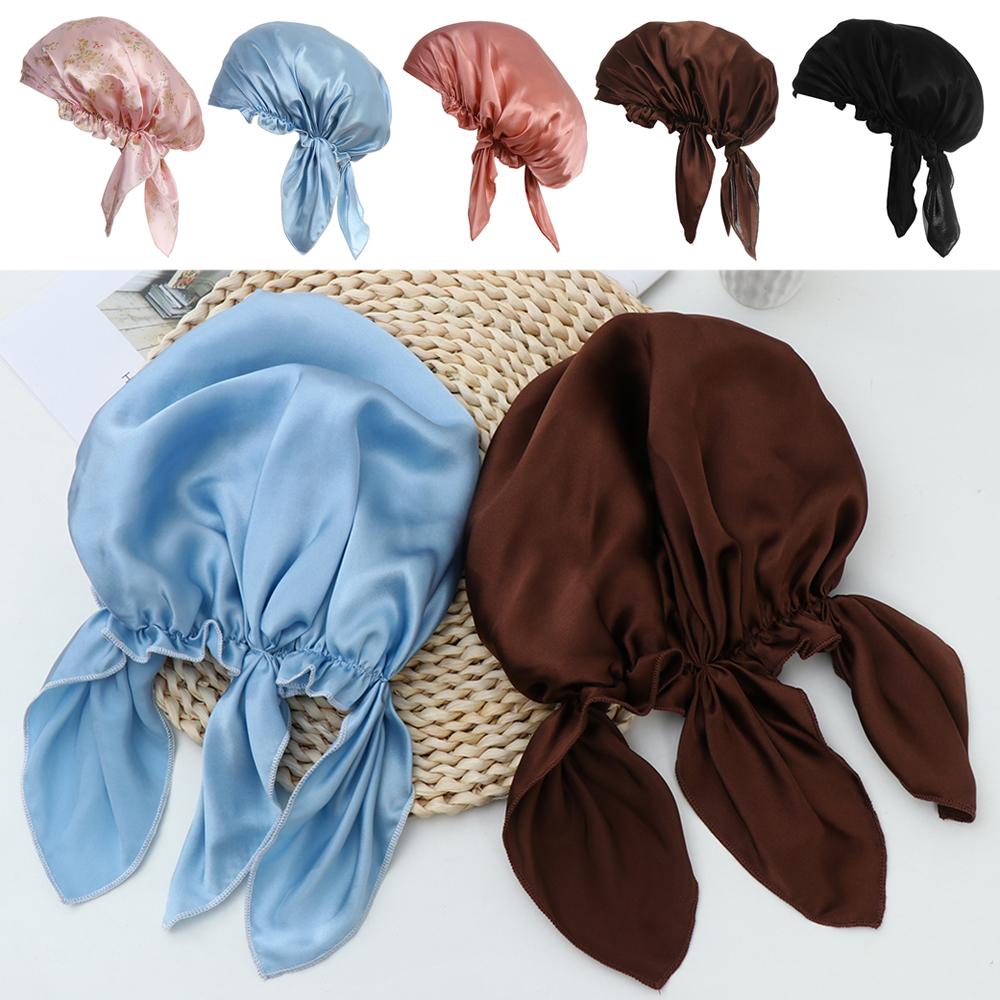 Mũ Trùm Đầu Kiêm Khăn Trùm Tóc Khi Ngủ Mềm Mại Tiện Lợi