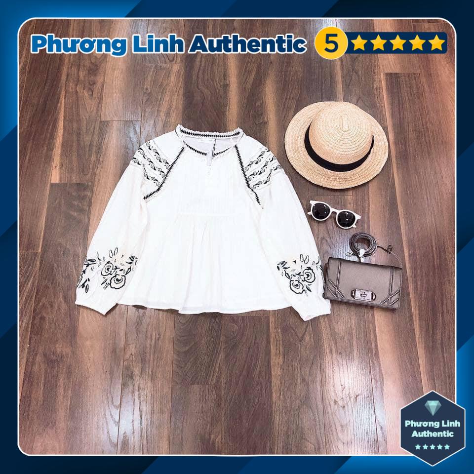 Áo kiểu thêu Zara Auth new tag có sẵn