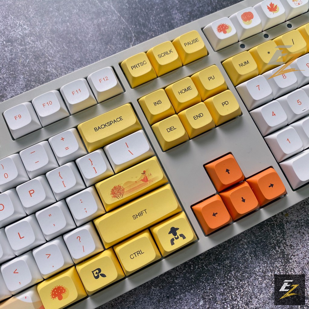 KeyCap PBT XDA AUTUMN 129 Phím | Gearbros