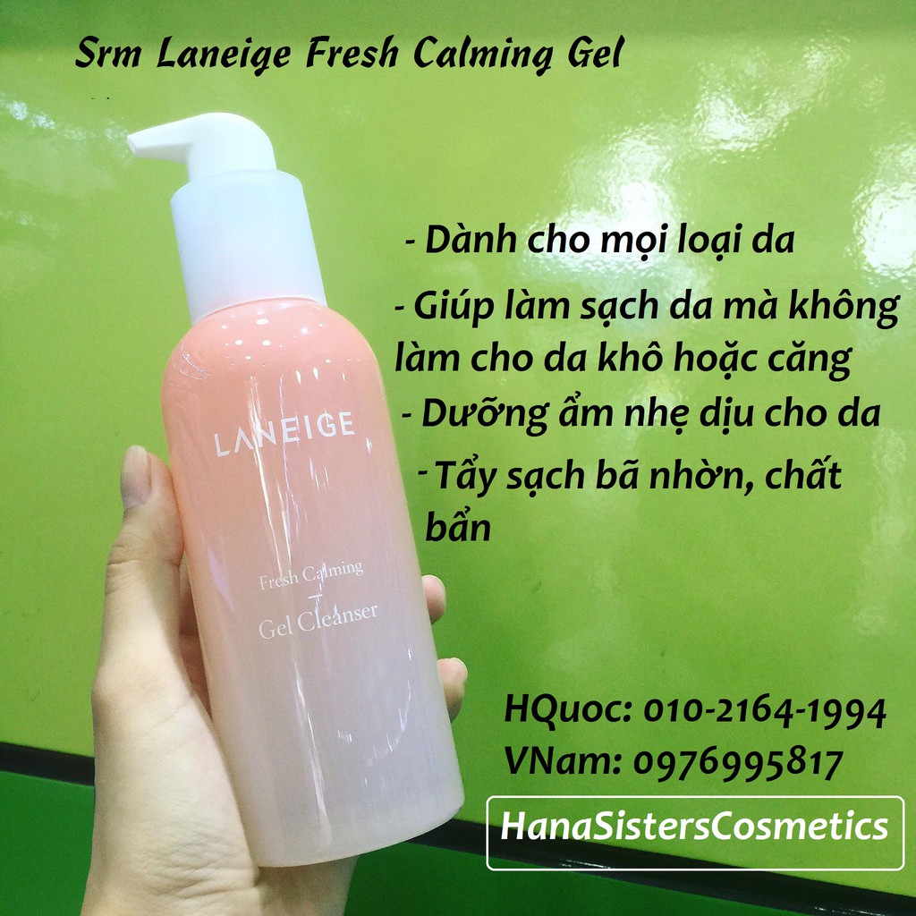 SỮA RỬA MẶT DẠNG GEL LANEIGE FRESH CALMING GEL CLEANSER 230ML