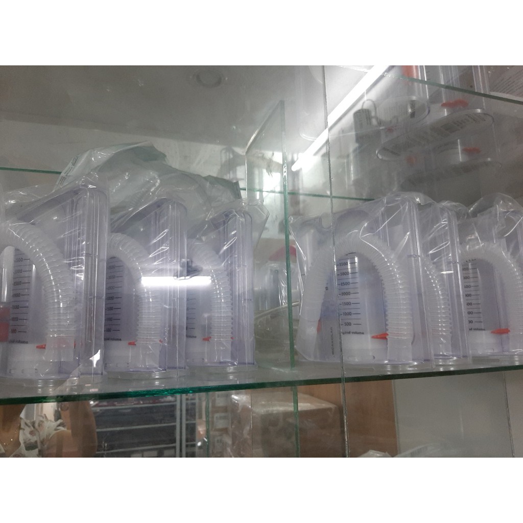 Dụng cụ tập thở, bình tập thở, phế dung kế, bình tập thổi