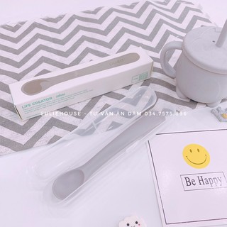Thìa ăn dặm silicon Poled Hàn Quốc