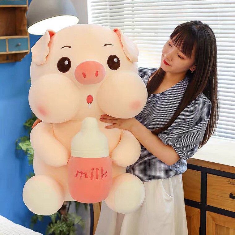 Gấu bông con Heo sữa Cao Cấp loại 1 Nhún nhảy ngộ nghĩnh