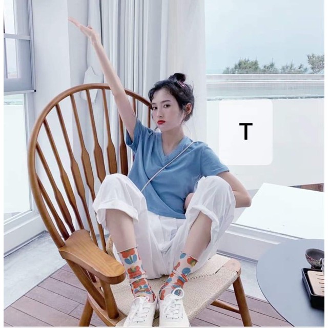 [FREESHIP ĐƠN TỪ 50K] Áo croptop trơn cổ tim full màu DTR0619