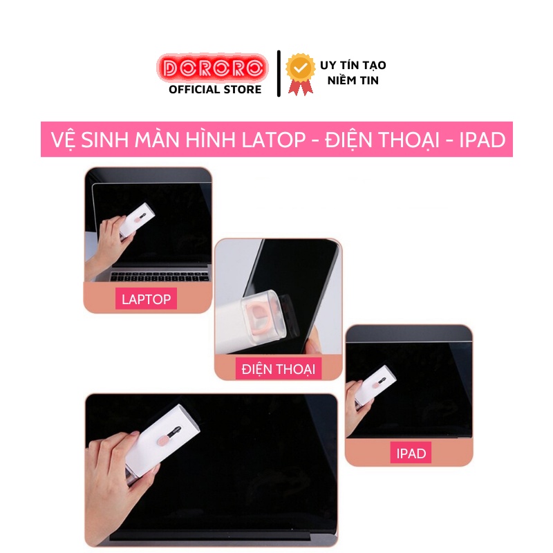 Bộ vệ sinh tai nghe Airpod - bàn phím - Laptop đa năng 7 in 1 Siêu nhỏ gọn - Bộ vệ sinh bàn phím Laptop 7 trong 1