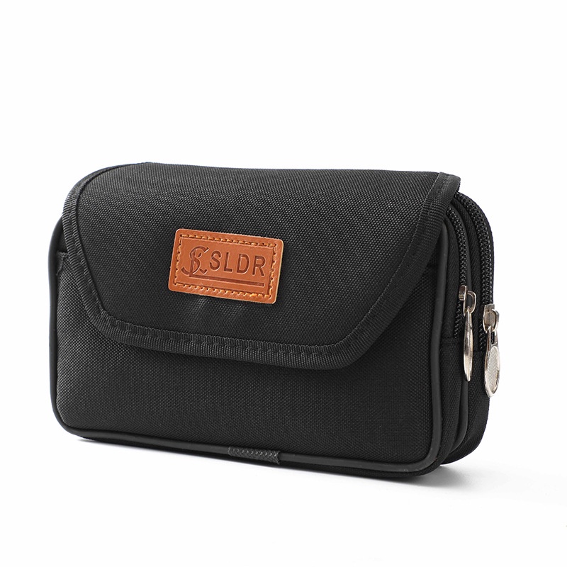 Túi Canvas Ba Lớp Đeo Hông Đựng Điện Thoại Đa Năng Ngang Hông Mới