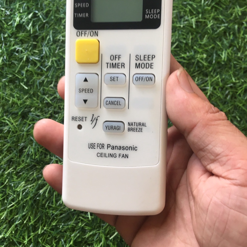 Điều khiển điều khiển quạt panasonic model F-60WWK dòng 5 cánh bản to thay thế khiển zin,Remote dùng cho điều khiển quạt