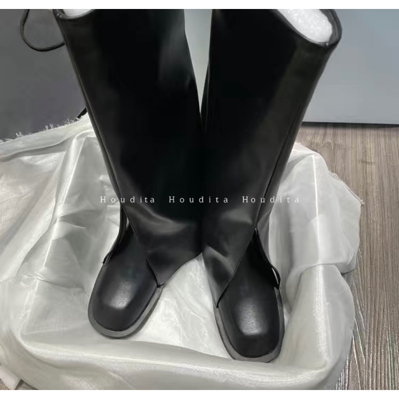 Giày boot cổ cao đế thấp thời trang nữ cá tính năng động - HOUDITA - SBMV-005