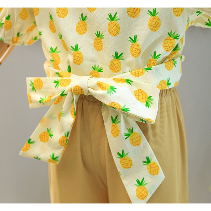 Bộ Đồ 2 Món Gồm 2 Món Áo + Quần Thời Trang Dành Cho Bé Gái 3-14 Tuổi