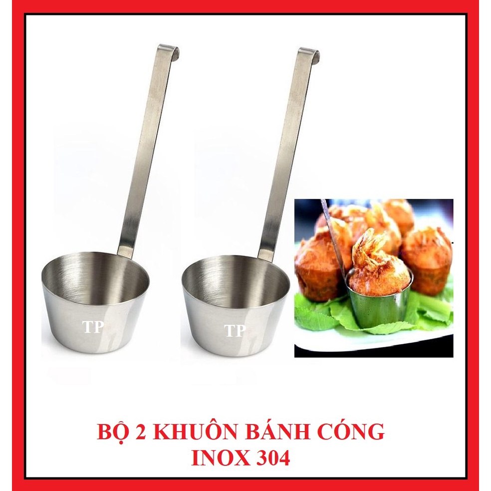 Combo 2 Khuôn Inox Làm Bánh Cóng