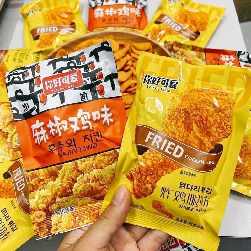 10 gói lẻ Snack đùi gà khổng lồ